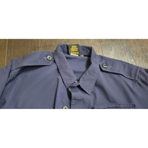 Propper 89706 Navy Blue Long Sleeve Tactical Button Up Shirt (No Show Buttons) - Picture 5 of 8